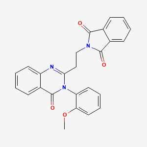 molecular formula C25H19N3O4 B3909755 2-{2-[3-(2-methoxyphenyl)-4-oxo-3,4-dihydro-2-quinazolinyl]ethyl}-1H-isoindole-1,3(2H)-dione 