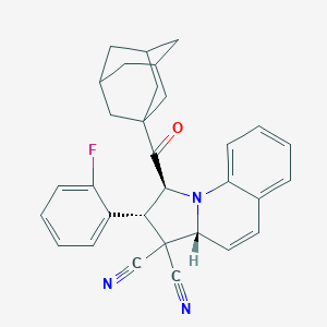 1-(1-adamantylcarbonyl)-2-(2-fluorophenyl)-1,2-dihydropyrrolo[1,2-a]quinoline-3,3(3aH)-dicarbonitrile