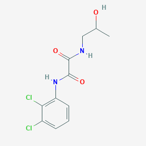 molecular formula C11H12Cl2N2O3 B3909809 N-(2,3-dichlorophenyl)-N'-(2-hydroxypropyl)ethanediamide 