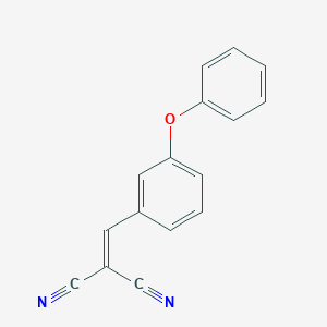 molecular formula C16H10N2O B390983 2-[(3-Phenoxyphenyl)methylidene]propanedinitrile CAS No. 77103-01-6