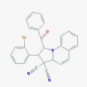 1-benzoyl-2-(2-bromophenyl)-1,2-dihydropyrrolo[1,2-a]quinoline-3,3(3aH)-dicarbonitrile