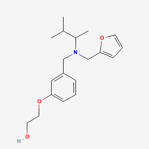 molecular formula C19H27NO3 B3909919 2-(3-{[(1,2-dimethylpropyl)(2-furylmethyl)amino]methyl}phenoxy)ethanol 