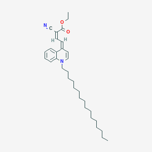 ethyl 2-cyano-4-(1-hexadecyl-4(1H)-quinolinylidene)-2-butenoate