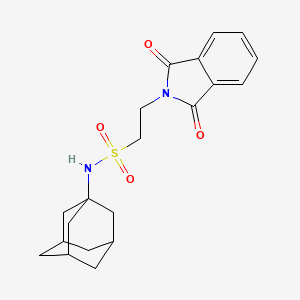 molecular formula C20H24N2O4S B3909942 N-1-adamantyl-2-(1,3-dioxo-1,3-dihydro-2H-isoindol-2-yl)ethanesulfonamide 