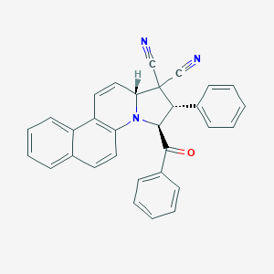 molecular formula C31H21N3O B390999 (2S,3S,12aR)-3-benzoyl-2-phenyl-3,12a-dihydro-2H-naphtho[2,1-e]indolizine-1,1-dicarbonitrile CAS No. 302588-84-7