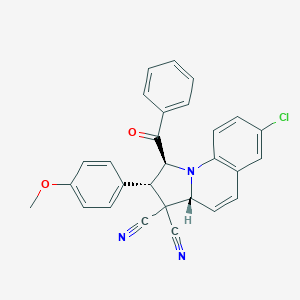 1-benzoyl-7-chloro-2-(4-methoxyphenyl)-1,2-dihydropyrrolo[1,2-a]quinoline-3,3(3aH)-dicarbonitrile