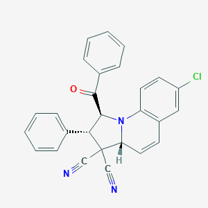 1-benzoyl-7-chloro-2-phenyl-1,2-dihydropyrrolo[1,2-a]quinoline-3,3(3aH)-dicarbonitrile