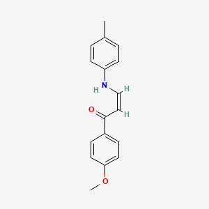 molecular formula C17H17NO2 B3910141 1-(4-methoxyphenyl)-3-[(4-methylphenyl)amino]-2-propen-1-one 