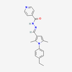 N'-{[1-(4-ethylphenyl)-2,5-dimethyl-1H-pyrrol-3-yl]methylene}isonicotinohydrazide