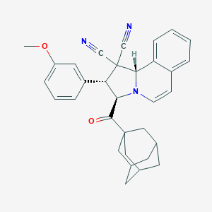 3-(1-adamantylcarbonyl)-2-(3-methoxyphenyl)-2,3-dihydropyrrolo[2,1-a]isoquinoline-1,1(10bH)-dicarbonitrile