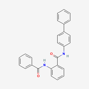 molecular formula C26H20N2O2 B3910210 2-(benzoylamino)-N-4-biphenylylbenzamide 