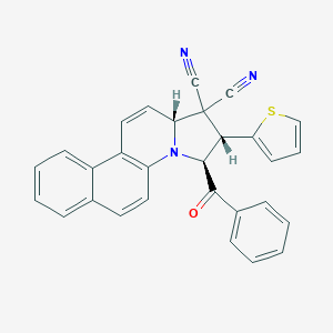 3-benzoyl-2-(2-thienyl)-2,3-dihydrobenzo[f]pyrrolo[1,2-a]quinoline-1,1(12aH)-dicarbonitrile