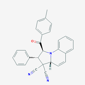 1-(4-methylbenzoyl)-2-phenyl-1,2-dihydropyrrolo[1,2-a]quinoline-3,3(3aH)-dicarbonitrile