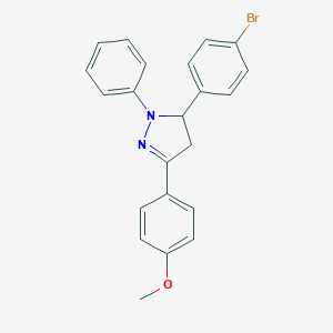 1-Phenyl-3-(4-methoxyphenyl)-5-(4-bromophenyl)-2-pyrazoline