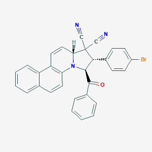 molecular formula C31H20BrN3O B391040 3-benzoyl-2-(4-bromophenyl)-2,3-dihydrobenzo[f]pyrrolo[1,2-a]quinoline-1,1(12aH)-dicarbonitrile 