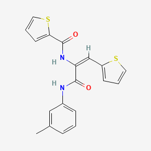 molecular formula C19H16N2O2S2 B3910414 N-[1-{[(3-methylphenyl)amino]carbonyl}-2-(2-thienyl)vinyl]-2-thiophenecarboxamide 