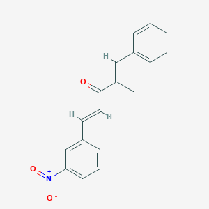 5-{3-Nitrophenyl}-2-methyl-1-phenyl-1,4-pentadien-3-one