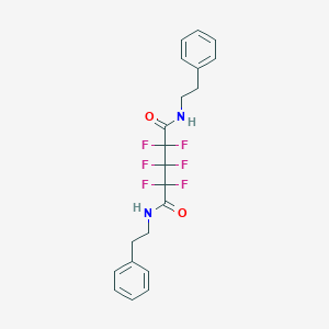 molecular formula C21H20F6N2O2 B391053 2,2,3,3,4,4-hexafluoro-N~1~,N~5~-diphenethylpentanediamide 
