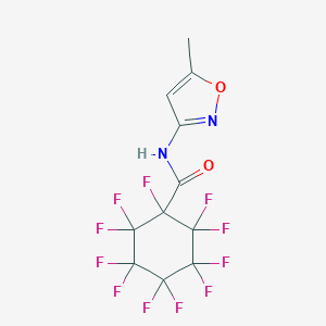 molecular formula C11H5F11N2O2 B391055 1,2,2,3,3,4,4,5,5,6,6-undecafluoro-N-(5-methyl-3-isoxazolyl)cyclohexanecarboxamide 