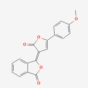molecular formula C19H12O5 B3910552 3-[5-(4-methoxyphenyl)-2-oxo-3(2H)-furanylidene]-2-benzofuran-1(3H)-one 