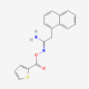 molecular formula C17H14N2O2S B3910565 2-(1-naphthyl)-N'-[(2-thienylcarbonyl)oxy]ethanimidamide 