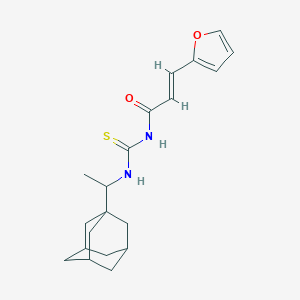 molecular formula C20H26N2O2S B391059 N-[1-(1-adamantyl)ethyl]-N'-[3-(2-furyl)acryloyl]thiourea 