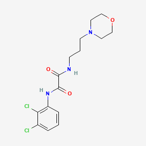 molecular formula C15H19Cl2N3O3 B3910596 N-(2,3-dichlorophenyl)-N'-[3-(4-morpholinyl)propyl]ethanediamide 