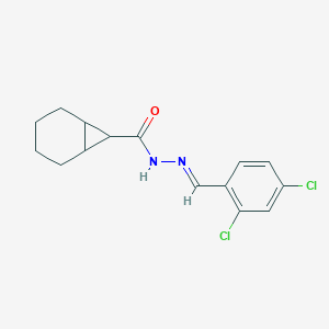 molecular formula C15H16Cl2N2O B391060 N'-(2,4-dichlorobenzylidene)bicyclo[4.1.0]heptane-7-carbohydrazide 