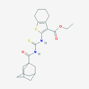 Ethyl 2-({[(1-adamantylcarbonyl)amino]carbothioyl}amino)-4,5,6,7-tetrahydro-1-benzothiophene-3-carboxylate