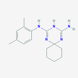 molecular formula C16H23N5 B3910638 N-(2,4-dimethylphenyl)-1,3,5-triazaspiro[5.5]undeca-1,4-diene-2,4-diamine 