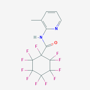 molecular formula C13H7F11N2O B391064 1,2,2,3,3,4,4,5,5,6,6-undecafluoro-N-(3-methyl-2-pyridinyl)cyclohexanecarboxamide 
