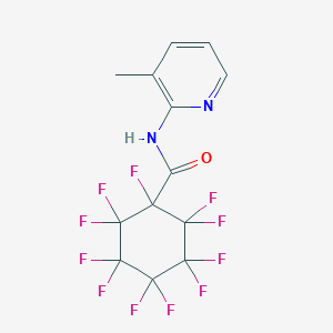 molecular formula C13H7F11N2O B391064 1,2,2,3,3,4,4,5,5,6,6-undecafluoro-N-(3-methylpyridin-2-yl)cyclohexane-1-carboxamide 