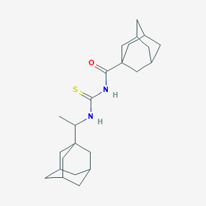 molecular formula C24H36N2OS B391071 N-(1-adamantylcarbonyl)-N'-[1-(1-adamantyl)ethyl]thiourea 