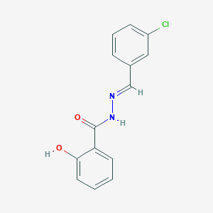 molecular formula C14H11ClN2O2 B391073 N'-(3-chlorobenzylidene)-2-hydroxybenzohydrazide 