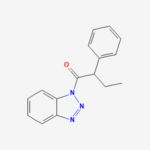 molecular formula C16H15N3O B3910755 1-(2-phenylbutanoyl)-1H-1,2,3-benzotriazole 