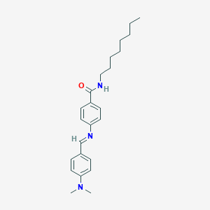 4-{[4-(dimethylamino)benzylidene]amino}-N-octylbenzamide