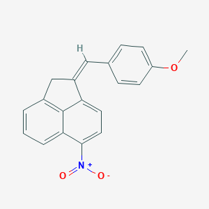 molecular formula C20H15NO3 B391081 1-(4-Methoxybenzylidene)-6-nitroacenaphthene 