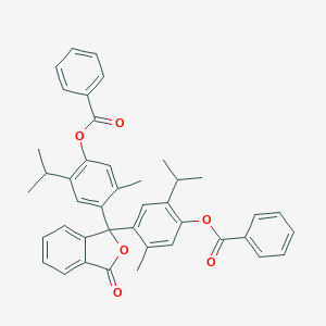 4-{1-[4-(Benzoyloxy)-5-isopropyl-2-methylphenyl]-3-oxo-1,3-dihydro-2-benzofuran-1-yl}-2-isopropyl-5-methylphenyl benzoate