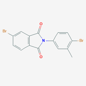 molecular formula C15H9Br2NO2 B391086 5-bromo-2-(4-bromo-3-methylphenyl)-1H-isoindole-1,3(2H)-dione 