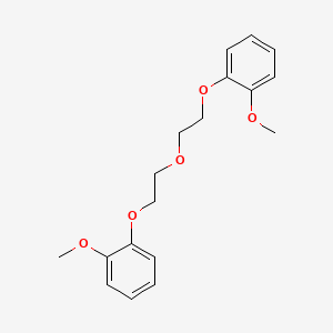 molecular formula C18H22O5 B3910860 1,1'-[oxybis(2,1-ethanediyloxy)]bis(2-methoxybenzene) CAS No. 66224-00-8
