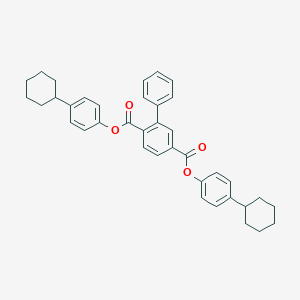 molecular formula C38H38O4 B391087 Bis(4-cyclohexylphenyl) biphenyl-2,5-dicarboxylate 