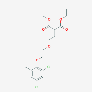 molecular formula C18H24Cl2O6 B3910931 diethyl {2-[2-(2,4-dichloro-6-methylphenoxy)ethoxy]ethyl}malonate 