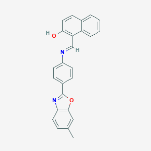 1-({[4-(6-Methyl-1,3-benzoxazol-2-yl)phenyl]imino}methyl)-2-naphthol