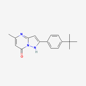 molecular formula C17H19N3O B3910955 2-(4-tert-butylphenyl)-5-methylpyrazolo[1,5-a]pyrimidin-7(4H)-one 