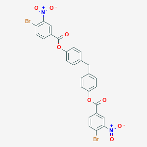 4-[4-({4-Bromo-3-nitrobenzoyl}oxy)benzyl]phenyl 4-bromo-3-nitrobenzoate