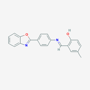 2-({[4-(1,3-Benzoxazol-2-yl)phenyl]imino}methyl)-4-methylphenol