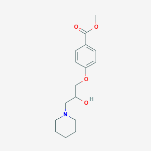 molecular formula C16H23NO4 B3911033 methyl 4-[2-hydroxy-3-(1-piperidinyl)propoxy]benzoate 