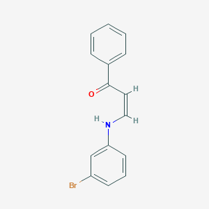 molecular formula C15H12BrNO B3911107 3-[(3-bromophenyl)amino]-1-phenyl-2-propen-1-one 
