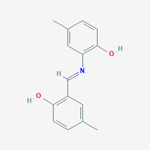 2-{[(2-Hydroxy-5-methylphenyl)imino]methyl}-4-methylphenol