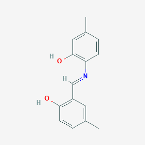 2-[[(2-Hydroxy-4-methylphenyl)imino]methyl]-4-methylphenol